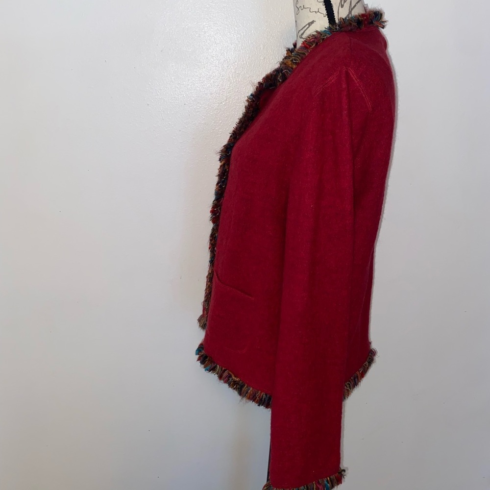 ❤️Ruby Rd. Fringe Trim Wool Jacket❤️ - image 6